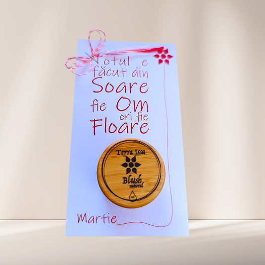 Mărțișor blush alb/incolor