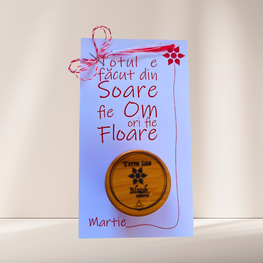 Mărțișor blush rosu